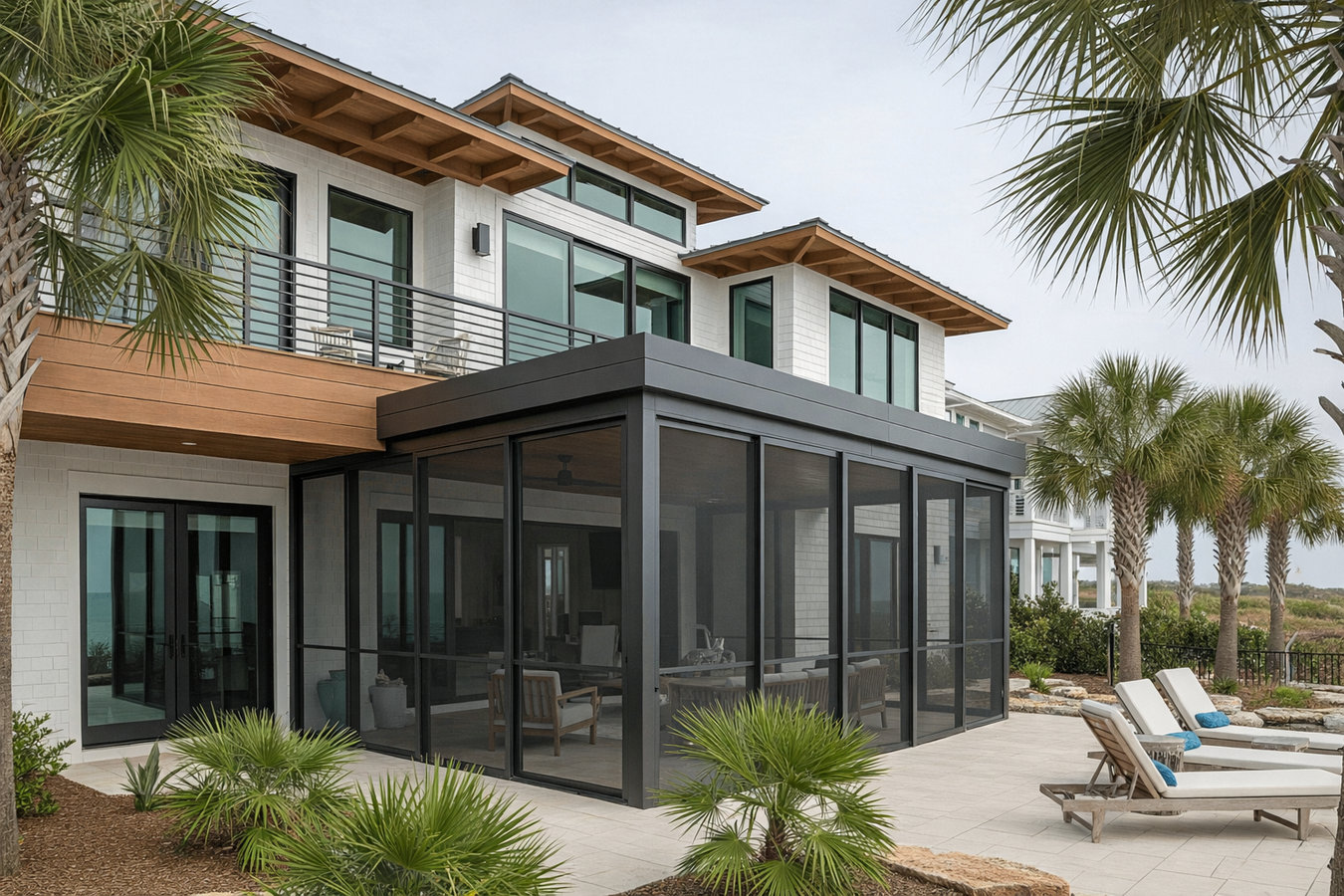 Screen room installation